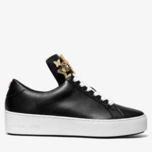 mindy butterfly appliqué leather sneaker